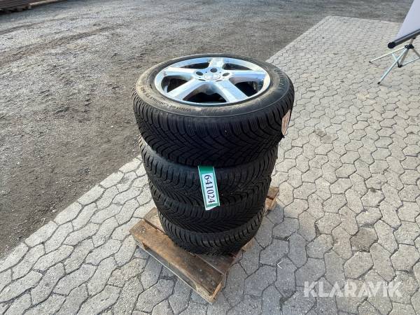 Alufælge med dæk Continental/Goodyear 205/55-16