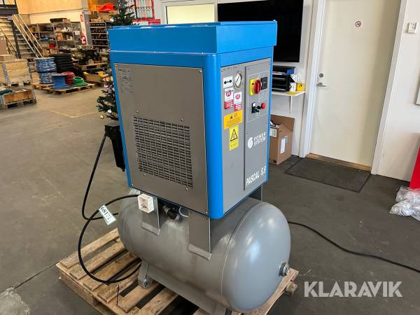 Skruekompressorer Power System Pascal 5,5 kW med absorptionstørrer