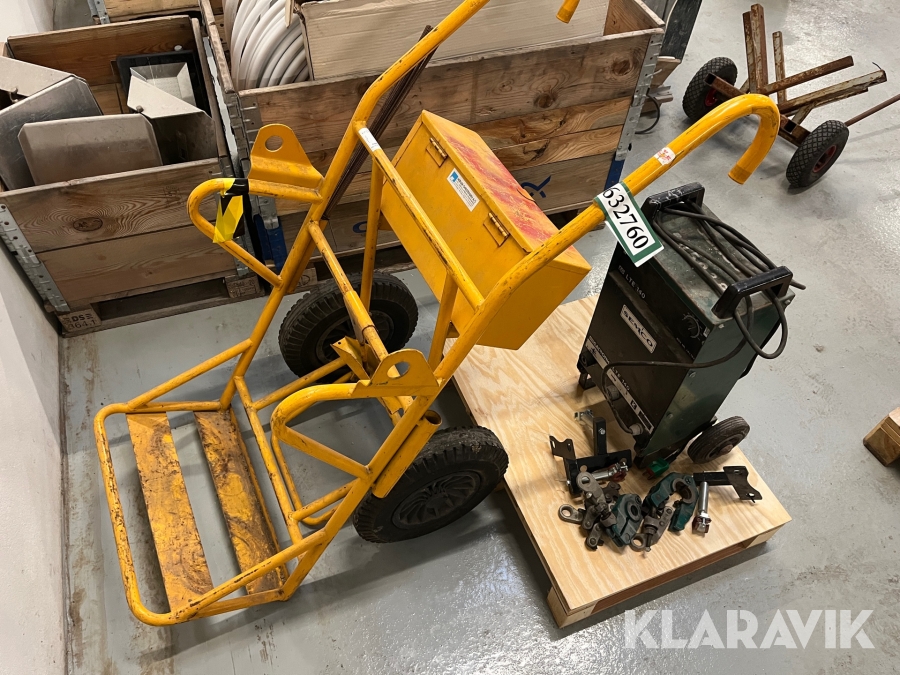 Svejsemaskine og vogn Migatronic LTE 140