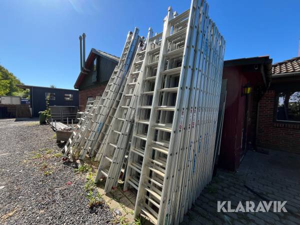 Udskudsstiger Jumbo 2x11 trin - 3 styk
