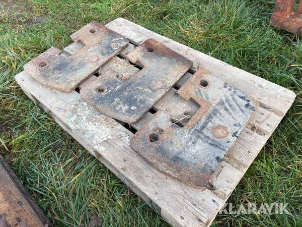 Vægtklodser Zetor 3 styk.