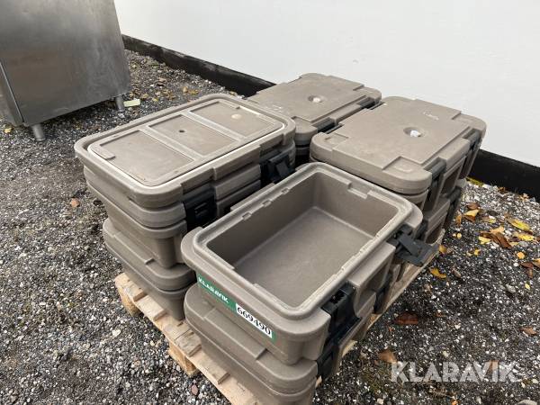 Varmekasser Cambro 8 styk