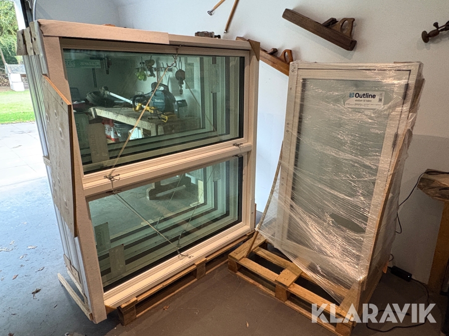 Vinduer Outline 3-lags - 5 styk