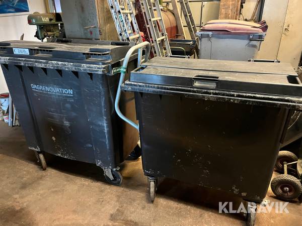 Plast containere Kliko 660-700liters 2 styk