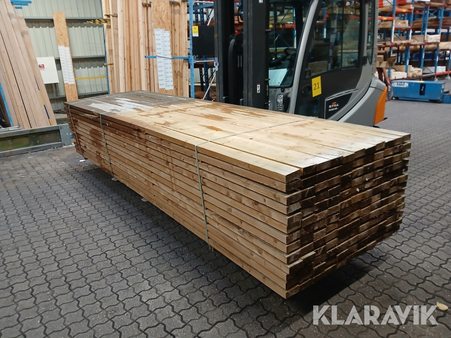 Trykimprægnerede reglar og planker Kvinta 143 styk