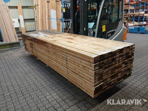 Trykimprægnerede reglar og planker Kvinta 143 styk