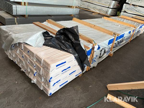 Loft brædder Moelven Ludet hvid voks - 288 brædder