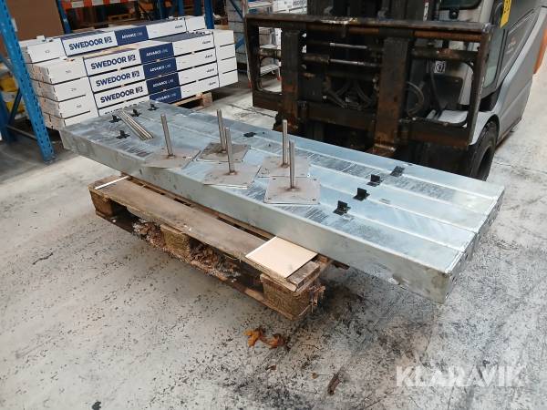 Stålsøjler galvaniseret med justerbar fod i rustfri