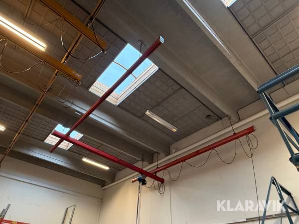 Loftkrans skinnesystem med loftbeslag uden kran 500 kg