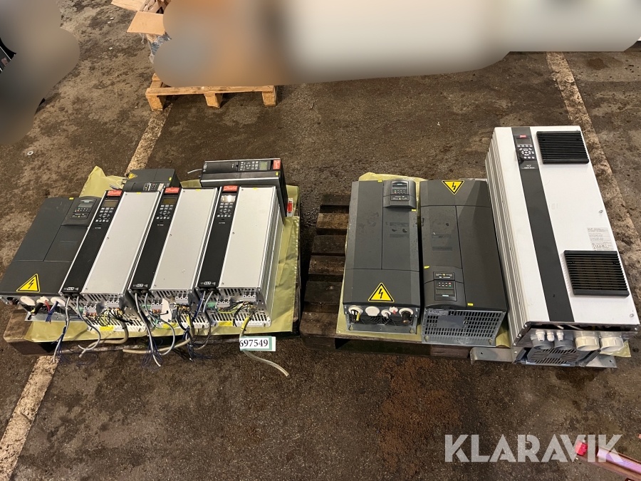 Frekvensomformere Danfoss & Siemens 2 paller