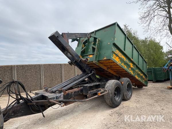 Kroghejsvogn med medfølgende 2 containere