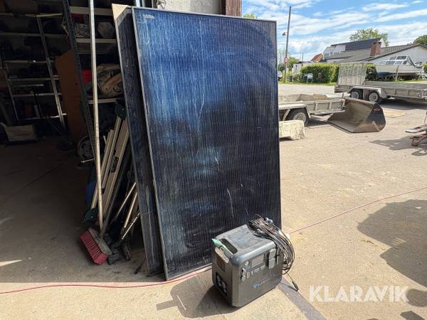 Converter med 2 styks solpaneler Bluetti AC200MAX