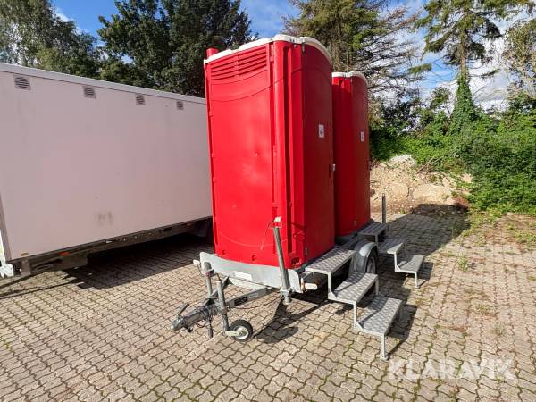 Dobbelt toilet trailer Stema F 7515