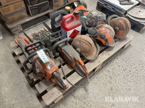 Lot: motorsave og tilbehør Echo og husqvarna