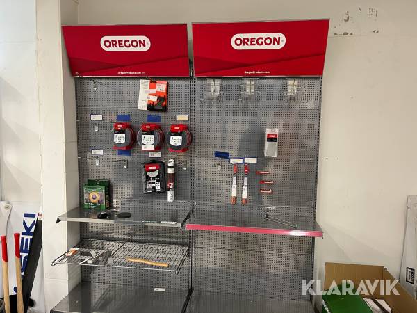 Display/udstilling reol 2 fag