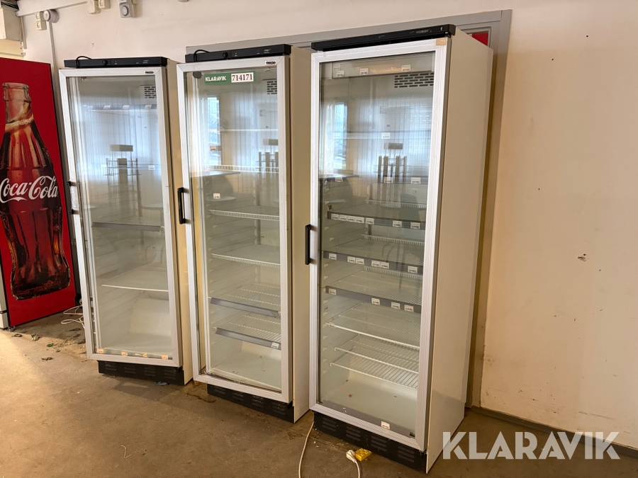 Køleskabe Vibocold og Vestfrost FKG371 3 styk.