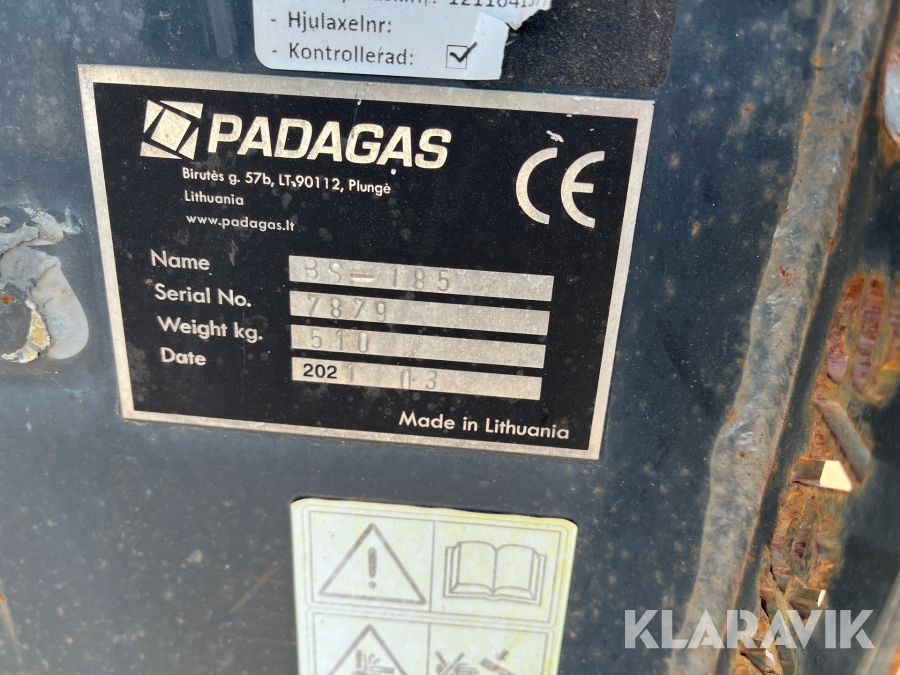Kost med opsamlekasse PADAGAS BS 185
