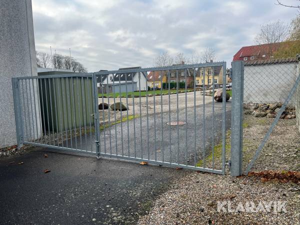 Galvaniseret dobbelt port