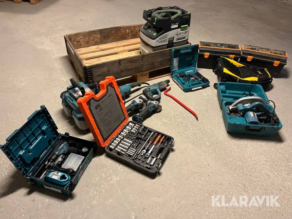 Blandet værktøj Makita/Bahco/Festool