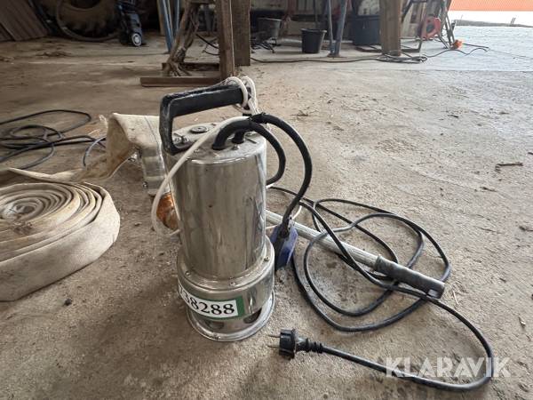 Dykpumpe P.Lindberg med transportslanger