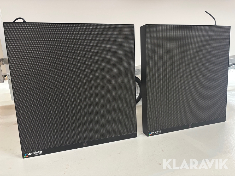 Udendørs LED facdeskærm Servisto 4,8 mm pixel og lysstyrke på 5500 nits 2 styks