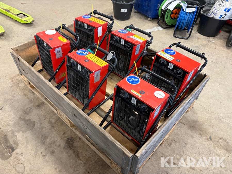 Varmeblæser Veab BX2 - 6 styk