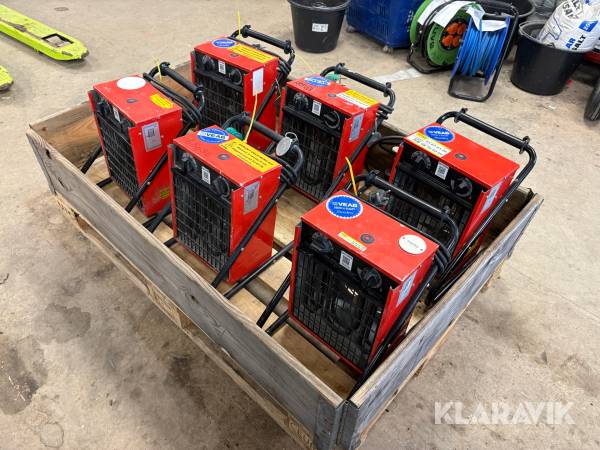 Varmeblæser Veab BX2 - 6 styk