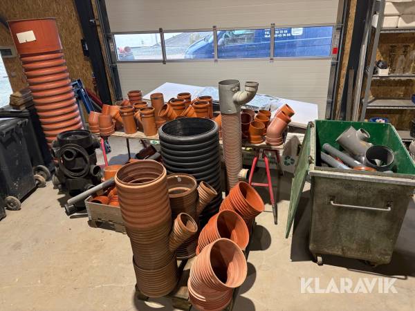 parti kloak- og afløbsfittings – Uponor, Ostendorf m.fl.