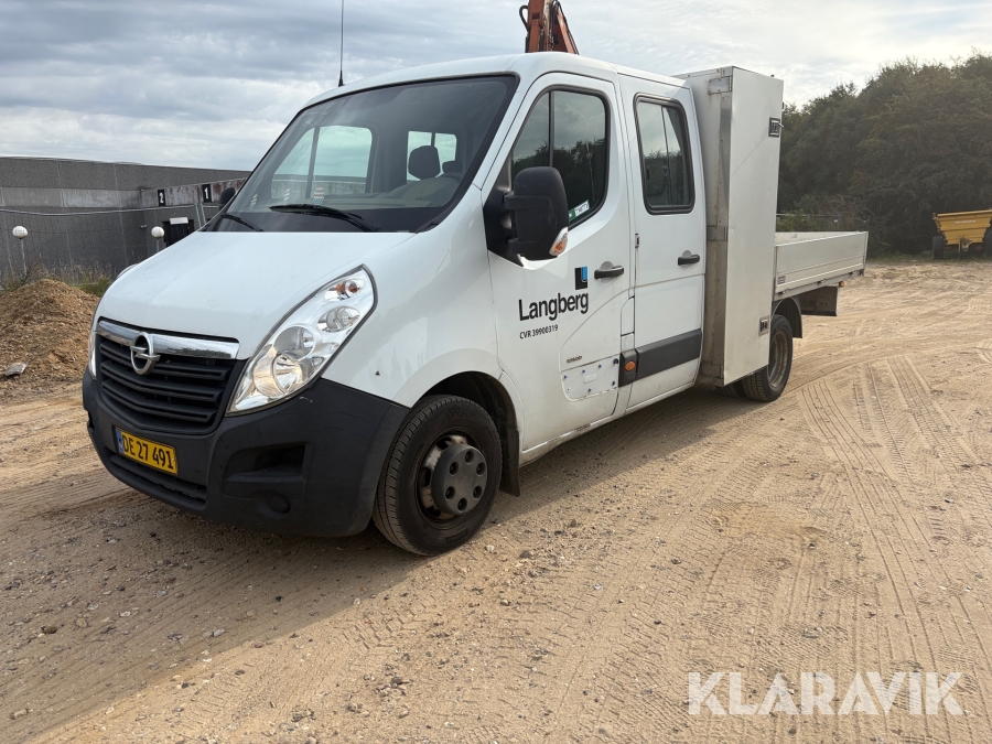 Ladbil Opel Movano 2.3 CDTi 145 HK Crew Cab