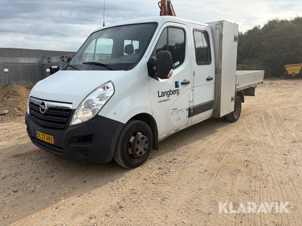 Ladbil Opel Movano 2.3 CDTi 145 HK Crew Cab
