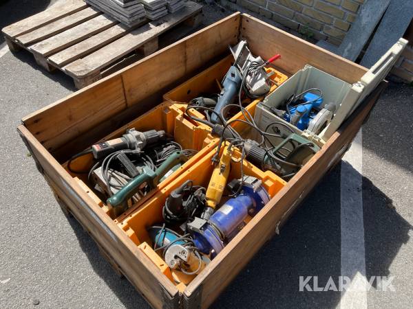 Assorteret elværktøj - 1 palle