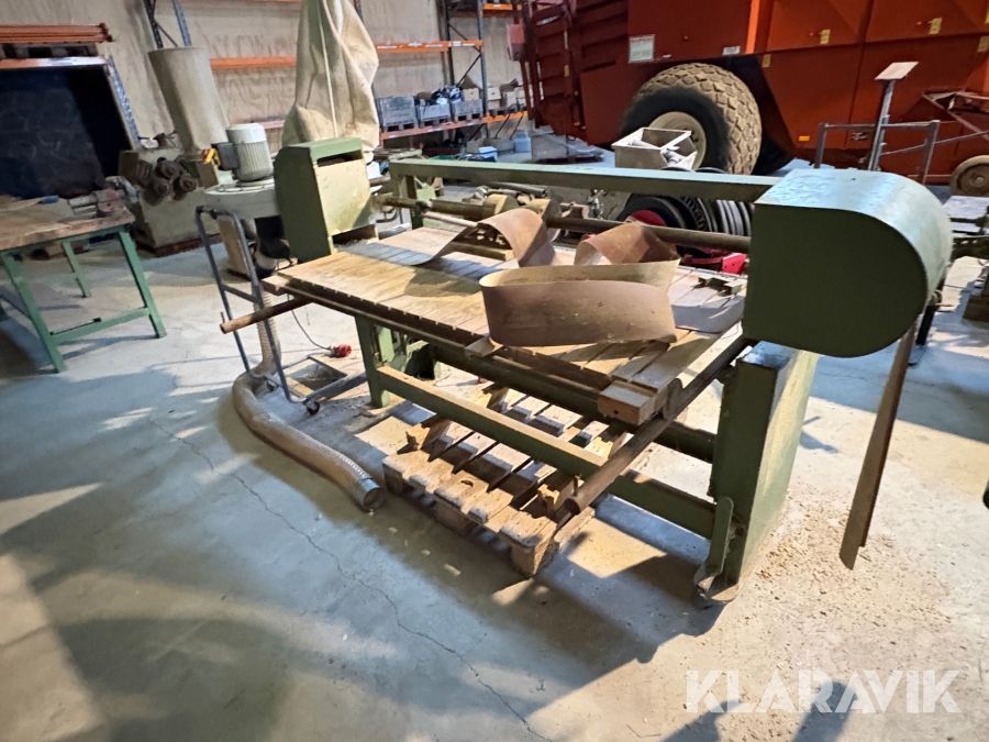 Båndsliber med suger