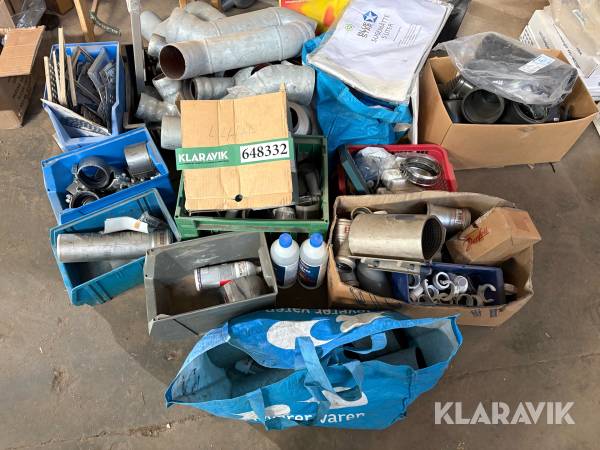 Parti VVS-materialer 