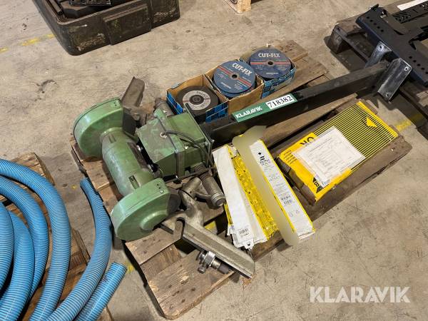 Blandet tilbehør Esab/cut-fix elektroder, sliber og skæreskiver