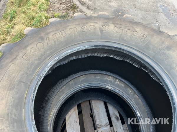 Traktordæk Michelin 540/65R28 2 styk