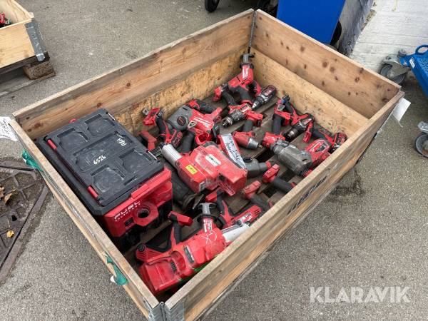 Assorteret håndværktøj Milwaukee - 1 palle