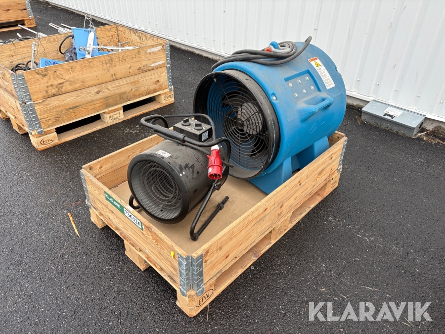 Varmekanon Schaefer VAF8000B-3 + mindre enhed