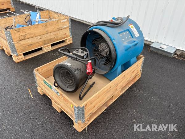 Varmekanon Schaefer VAF8000B-3 + mindre enhed