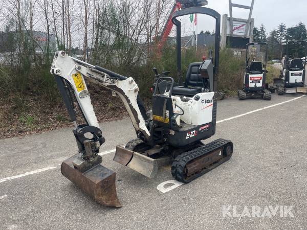 Gravemaskine Bobcat E10Z med Tiltfunktion