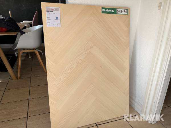 Parketgulv HARO Trend Sildebensmønster lysehvid ask – 148 m²