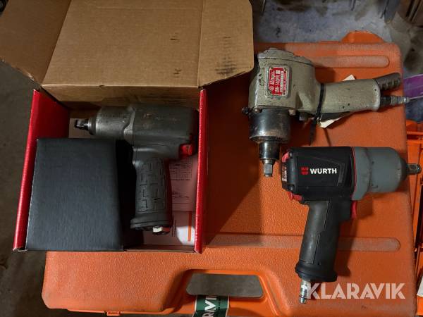 Slagnøgle Würth, IrTools & Uryu 3 styk