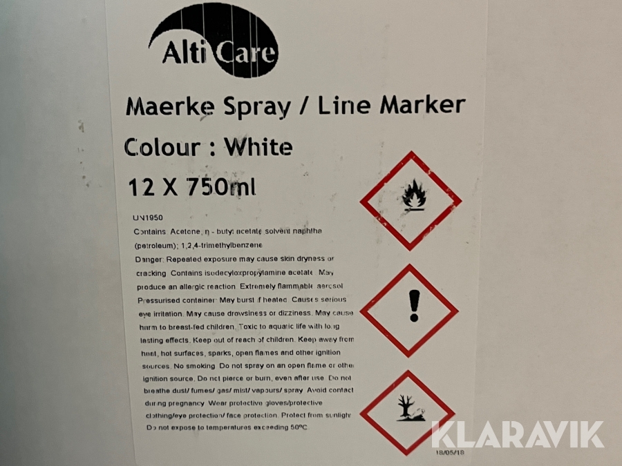 Mærke spray 750 ML ALTI CARE