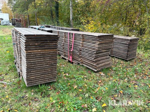 Gulv til telt 3 paller 60 styk