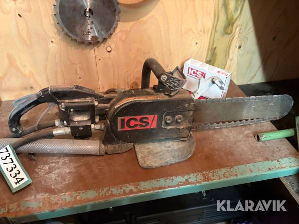 Kædesav ICS til beton med ekstra kæde og ICS beslag oliehydraulisk