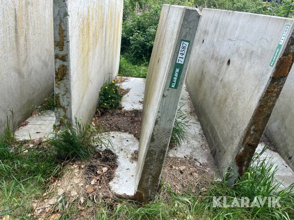 Beton støttemur 