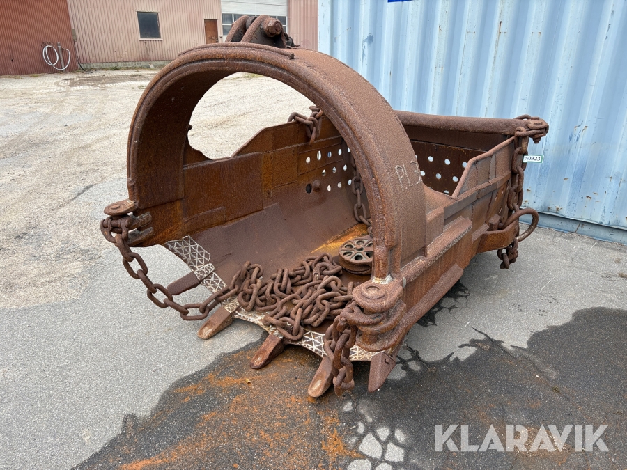 Slæbeskovl med løfteåg og kæder Hendrix CS