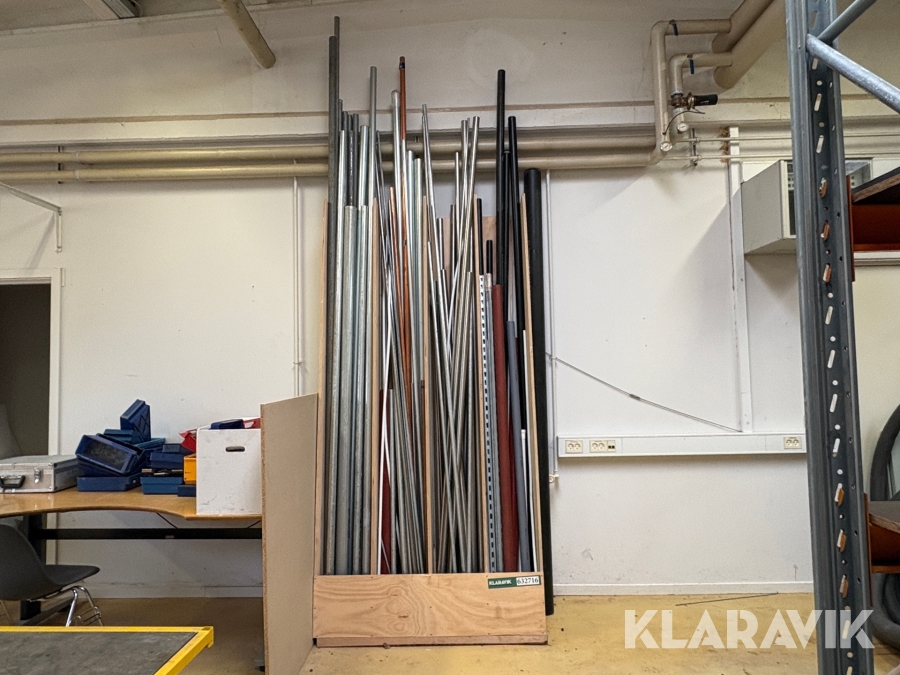 Rør + skinner assorteret