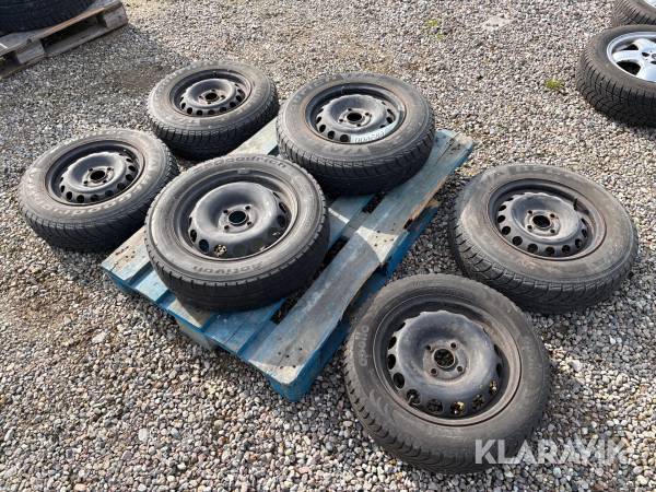 Dæk med fælge BFgoodrich og Apollo 6 styk.