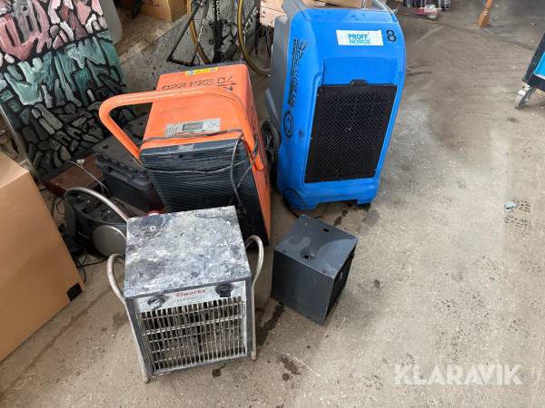 Affugter og varmeblæsere