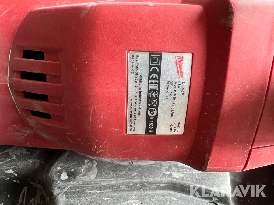 Milwaukee K1530H, Syddjurs, Klaravik auktioner